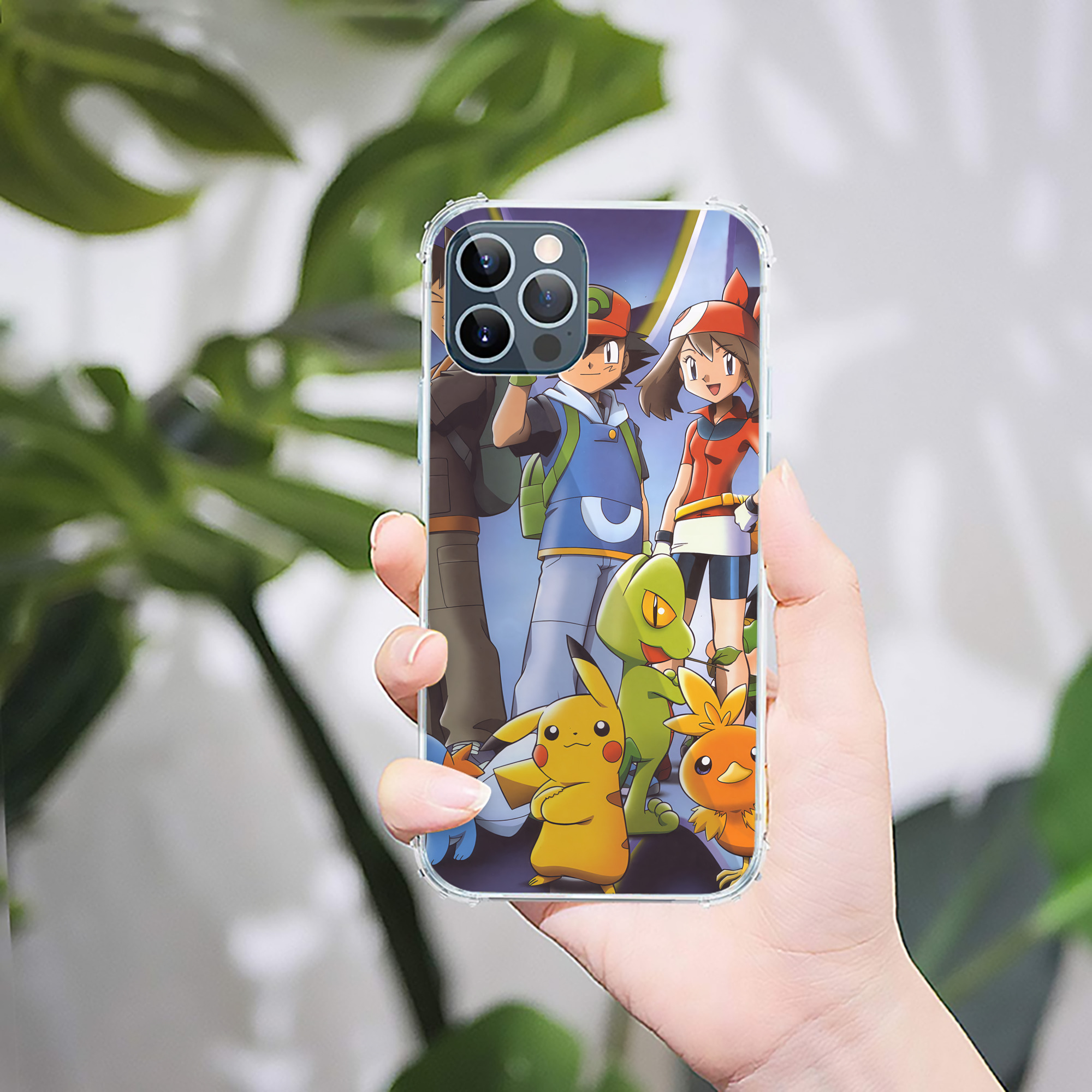 （画像用） ポケットモンスター Pokémon 【iPhone 12シリーズ対応】透明スマホケース（クリアソフトケース）